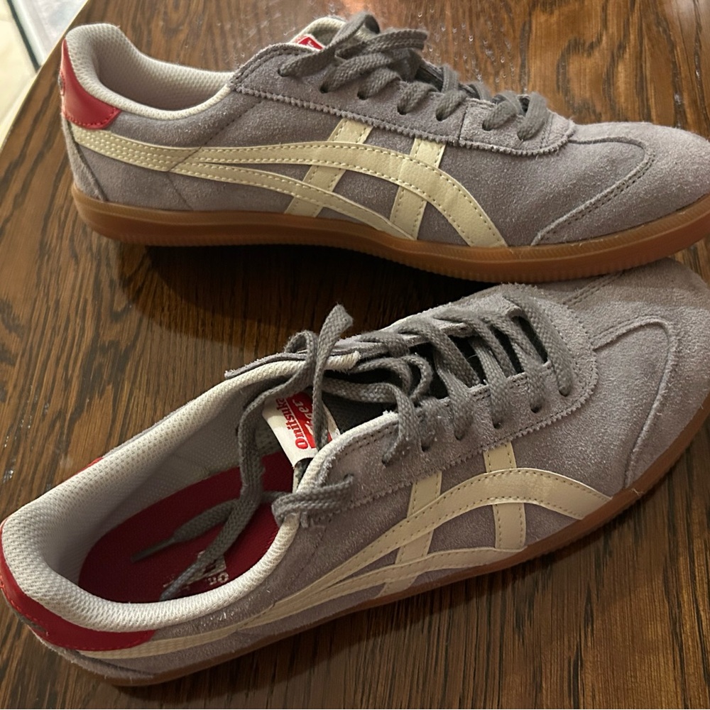 Onitsuka Tiger by Asics Gray and Cream Sneakers